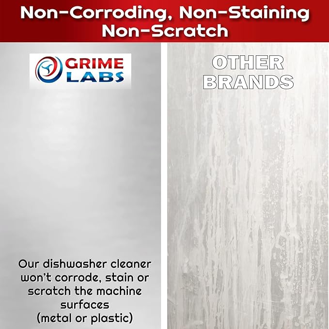 GRIME LABS Washing Machine & Dishwasher Cleaner Tablets Bundle – 12-Month Supply | Deep Cleaning & Deodorizing Tablets for Dishwashers & Washing Machines | 48-Tablet Set – Value Pack