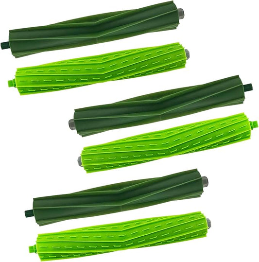3 Sets of Rubber Roller Brushes Replacement Brush Compatible for iRobot Roomba E & I & J Series e5 e6 e7, i8 i8+ i7 i7+ i6 i6+ i4 i4+ i3 i3+ i1 i1+ i2, j7 j7+J8/J8 Vacuum Cleaner