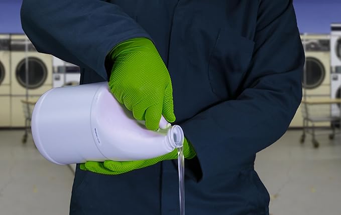 GLOVEWORKS HD Green Nitrile Gloves, 8 mil Nitrile Gloves Medium-XXL Sizes, Nitrile Disposable Gloves with Raised Diamond Grip