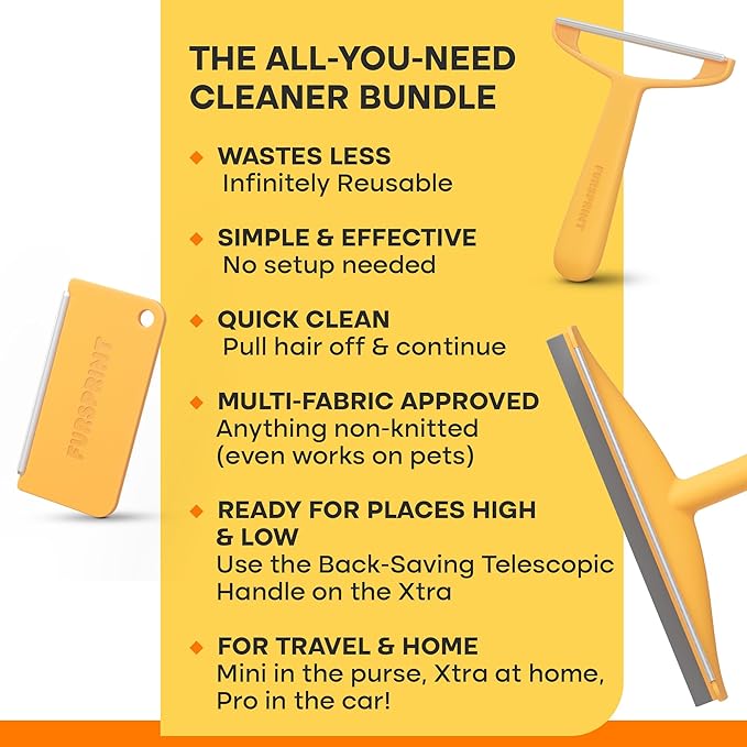 Bundle - Including Xtra, Pro & Mini - Dog Hair Remover and Carpet Scraper Models - Perfect for Couch, Clothes & Rugs - Gets Every Hair! - Value Brand by Uproot Cleaner Pro Pet Hair Remover