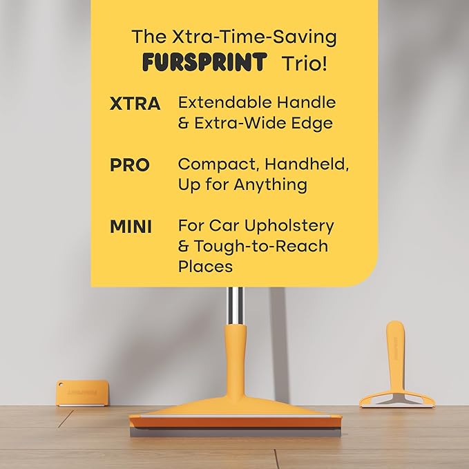 Bundle - Including Xtra, Pro & Mini - Dog Hair Remover and Carpet Scraper Models - Perfect for Couch, Clothes & Rugs - Gets Every Hair! - Value Brand by Uproot Cleaner Pro Pet Hair Remover