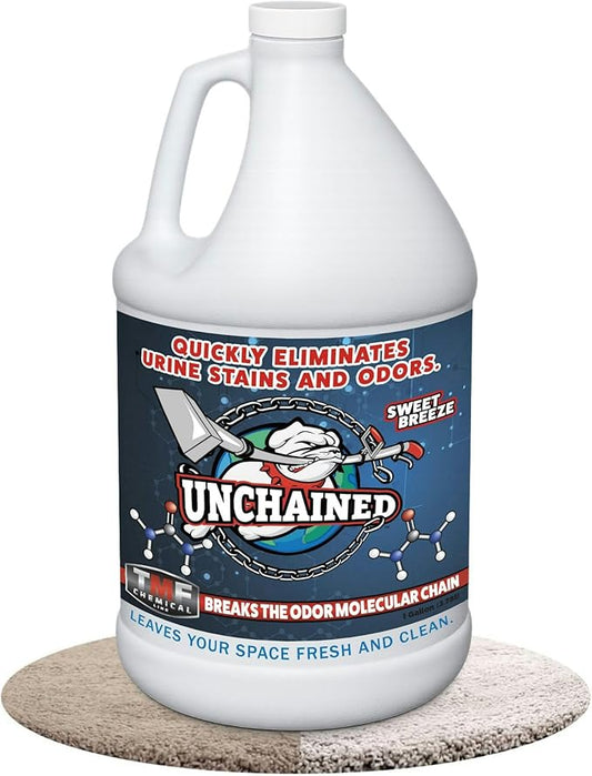 Truck Mount Forums Unchained Urine Stain & Odor Remover – Cleaner for Dog & Cat, Pet Odor Eliminator on Carpet & Furniture, Industrial Strength Urine & Feces Neutralizer, Sweet Breeze – 1Gallon