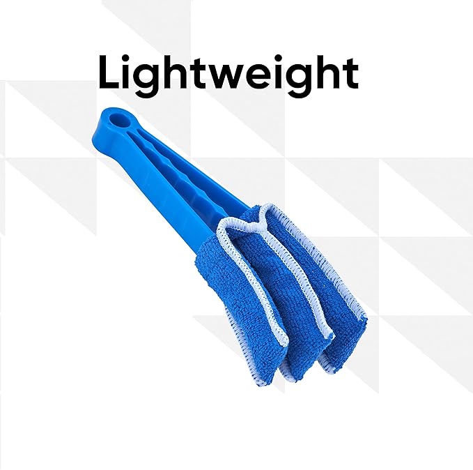 Blind Cleaner Duster Tool, Fan Blade Cleaner, Air Duct Cleaning Tools, Blue Window Blinds Cleaner with Microfiber Sleeve for Fans, Window Blinds, Vents, Shutters…(4 Pack -Superio)