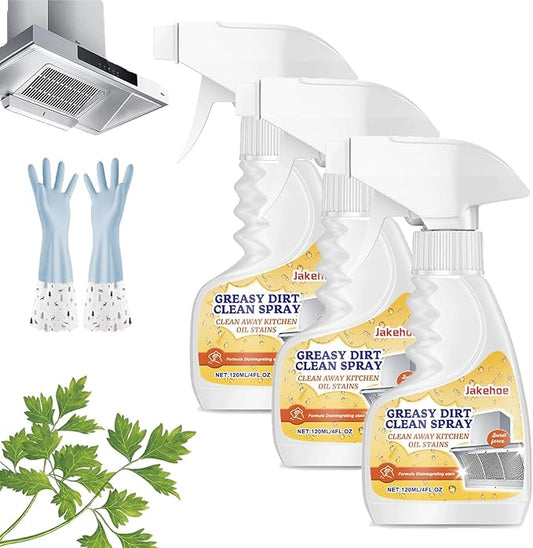 Multifunctional Powerful Kitchen Foam Cleaner, 2025 New All Purpose Oil Stain Cleaning Spray, Powerful Degreasing, Gentle Formula, Perfect Forovens, Grills And Microwaves (3)