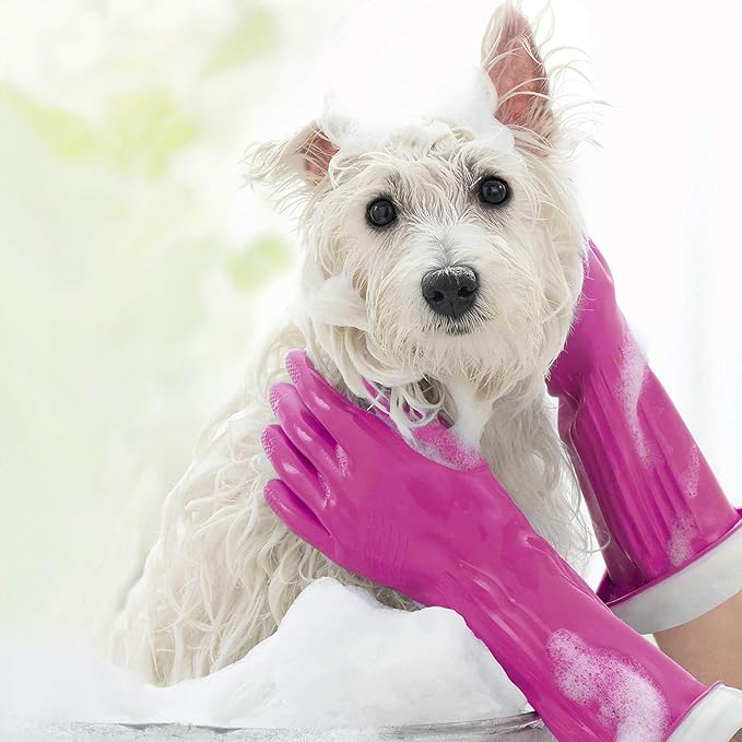 Playtex Living Reuseable Rubber Cleaning Gloves (Medium, 12 Pairs), Premium Protection Reusable Household Gloves