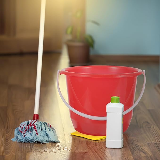PRETYZOOM Multipurpose Plastic Water Bucket with Handle, 1.3 Gallon Bucket for Home, Gardening, Cleaning, Pet Care, Storage, Durable and Ergonomic Design