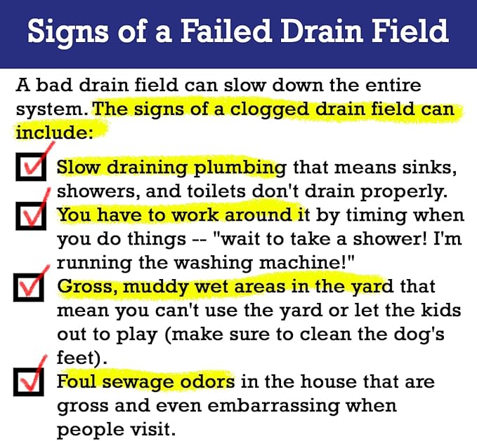 2-Pack Value BUNDLE of Drain Field Cleaner Tablets by Dr Pooper. Clears Septic Tanks and Drain Fields of Tough Clogs, Scum, Sludge AND Eliminates Odors FAST - Aerobic & Anaerobic Systems, Just Flush
