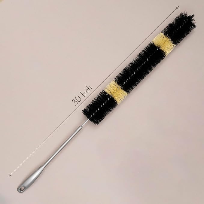 KONEX 30 Inch Long Dryer Lint Brush Vent Cleaner | Heavy-Duty Flexible Radiator Brush | Dryer Vent Trap | Bendable for Your Appliance Care Home Essentials (Pack of 2)