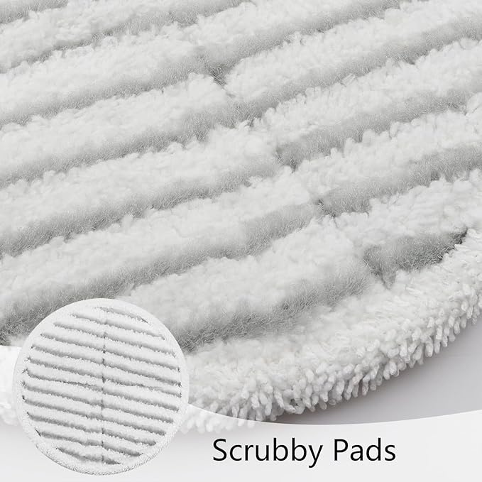 BeiLan Spin Wave Mop Pads Fit for Bissell Spin Wave 20399 23157 23159 2039A 2124A 20393 2039T 2039W 20391 20395 2307 2315A Heavy Soft Scrubby Pads for Hardwood Floor Cleaning Replacement Pads(12Pack)