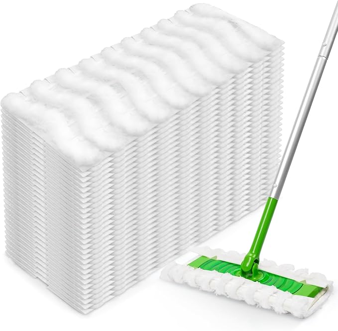AIR U+ Dry Mop Pads for Swiffer Sweeper Heavy Duty Pet Sweeping Refills Cloths Cleaning Hardwood Floor Dust and Hair, Disposable, Unscented, 30 Count