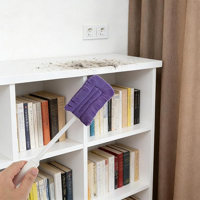 360° Electrostatic Duster Refills — The Sustainable Choice for a Dust-Free Home, Duster Refills Reusable with Duster Handles, Washable Duster Refills for Cleaning, Office, Ceiling Fan (4)