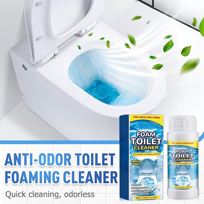 Foam Toilet Cleaner, 2025 New Toilet Bowl Cleaner, Advanced Bathroom Cleaner for Home, Non-Toxic Toilets Cleaning Powder with Families (3)