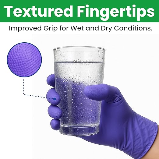 SafeWay Nitrile Gloves, 2000 Ct, Small, Powder-Free, Latex-Free, All-Purpose, Professional Disposable Gloves with Textured Fingertips for Medical Use, Food Prep, Cleaning, Tattoo & More