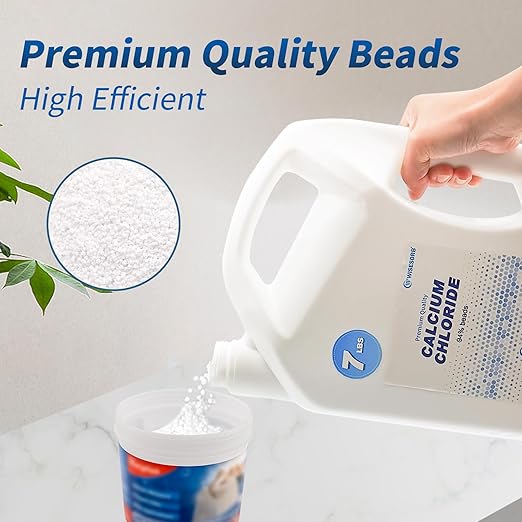 14LBS Calcium Chloride Desiccant, Moisture Absorbers Refill Beads - Fragrance Free, Moisture Absorber Refill