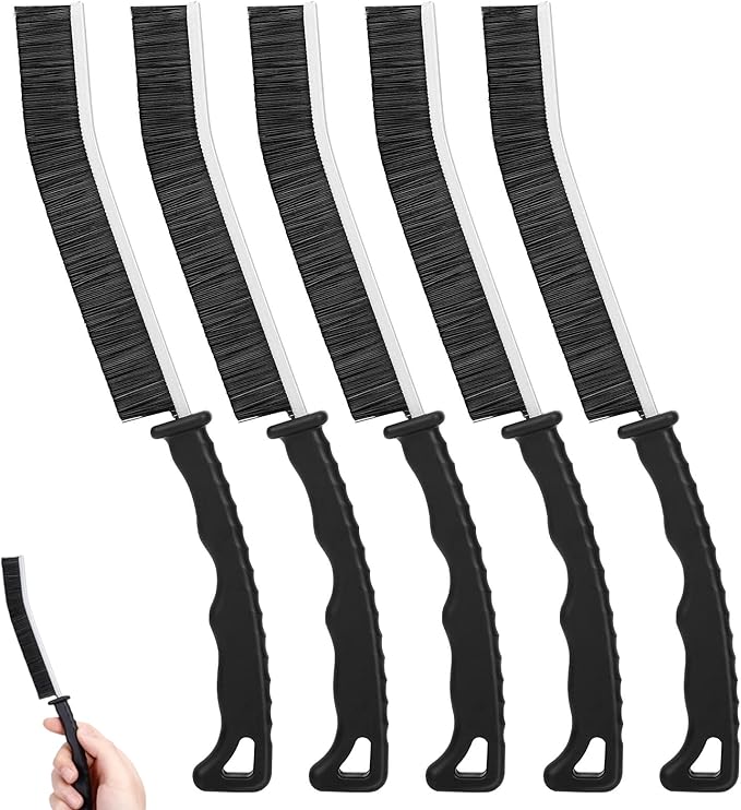 5PCS Crevice Cleaning Brush, Hard Bristle Crevice Cleaner, Grout Scrub Brush, Home Essentials, Durable, Thin, Multifunctional Gap Cleaning Tool for Household Use, Bathroom, Kitchen, Corner ect