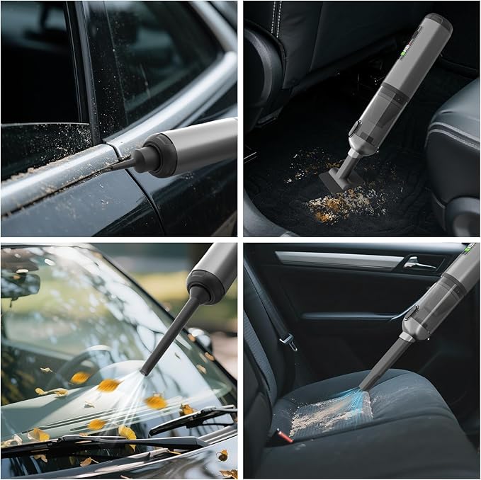 KedeeSparkle Cordless Car Vacuum Cleaner, 22000PA High Power Portable Handheld Car Vacuum & Air Duster, Mini Vacuum with LED Display, for Home, Office, Camping