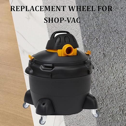 2-Inch Swivel Stem Caster, 7/16-Inch Stem Diameter Rubber Wheel, Thermoplastic Rubber TPR Replacement Wheels - 4 Pack(2 Brakes 2 Swivel)