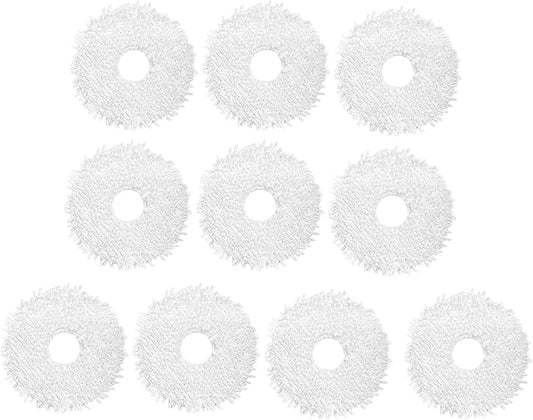 10 Pack Mop Pads Kits Accessories Replacement Compatible for ECOVACS DEEBOT X1 Omni / X1 TURBO Robot Vacuum Mopping Cloth Pads Replacement Parts