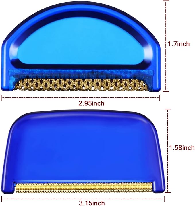 2 Pieces Cashmere Fine Wool Clothes Sweater Combs and Sweater Fabric Shaver, Multi-Fabric Garments De-Pilling De-Fuzzing Lint Fuzz Balls Cleaning Tools to Remove Pills, Fuzz and Lint from Clothes