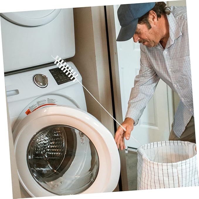 Mobestech 3pcs Washer and Dryer Cleaner Kit Drum Brushes Washing Machine Cleaner Brush for Cleaning