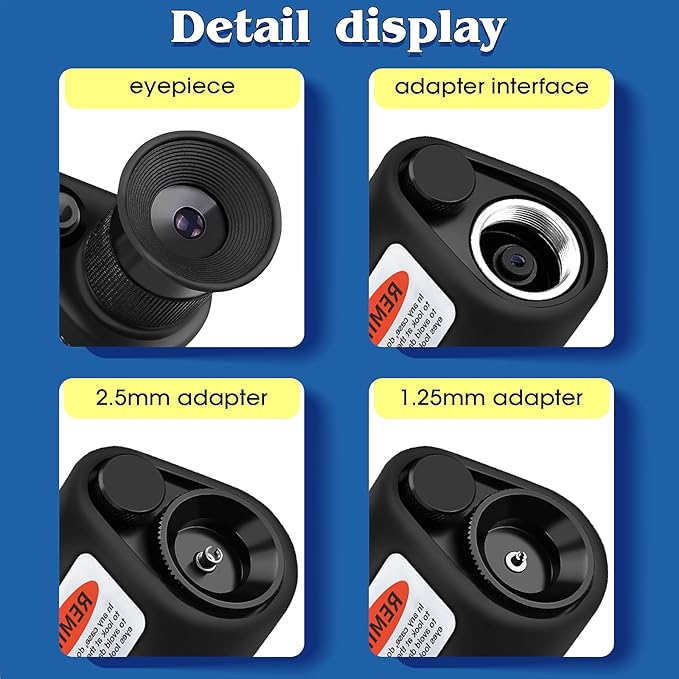 4-Piece Set Fiber Cleaning Tool kit Handheld Fiber Microscope 400x Fiber Magnifying Glass Fiber Jumper end face Cleaning Box one Click Fiber Cleaning Pen
