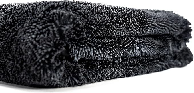 Blackline 24"x36" Slim Twisted-Loop Drying Towel, 800GSM, Streak Free, Lint Free, Reusable - Car Accessories, Bath Towels, Microfiber Cleaning Cloth - One Pass is All You Need