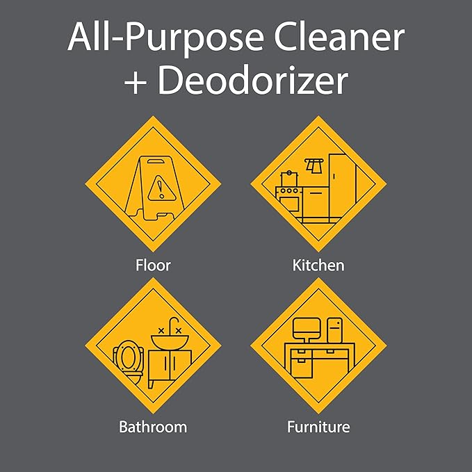 Pro-Grade All-Purpose Cleaner & Deodorizer - Deep Cleaning & Odor Eliminating Formula For Professional & Home Surfaces - 32 Ounce Concentrate - Citrus Breeze