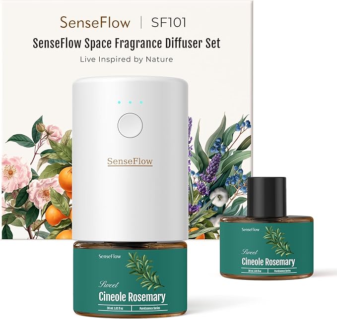 Home Scent Refill for Space Fragrance Diffuser SF101/SF101S, Up to 120 Days of Premium Fragrance per Refill, Household Essential 1 Pack, Palmarosa