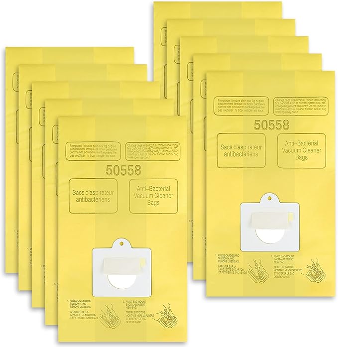 Vacuum Cleaner Bags Fit for Kenmore Canister Type C/Q 50555 50557 50558 and Type C-5, 10PCs By Improvedhand