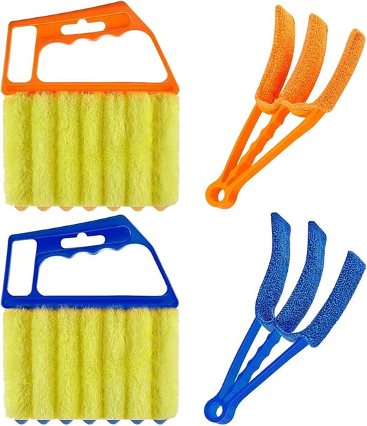 Blind Cleaner Duster Tool Microfiber Washable Cleaning Tools for Ceiling Fan Cleaner Duster and Blind Cleaner; Suitable for Louvers, Air Conditioning Vents, and Ceiling Fans (4-Pack)