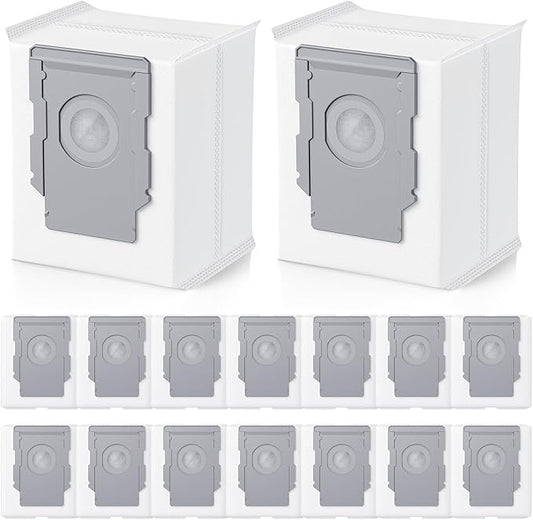 16 Pack Vacuum Bags for iRobot Roomba 104, 105, 405, 504, 505, 705, i7+, i8+, i3+, i4+, i5+, i6+, j5+, j6+, j7+, j8+, j9+, s9+, Combo10 Max, Roomba Replacement Bgs for all Clean Base models