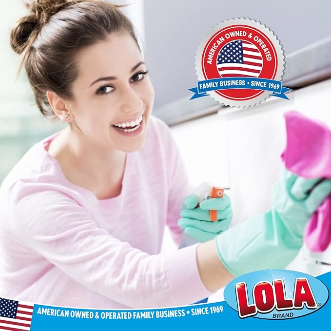 LOLA Nylon Net Sponge Cleaning Pad, 6 Pack, Non Scratch Scrubbers, Safe on Non-Stick Surfaces & Coated Cookware & Dishes - Gentle Effective Cleaning