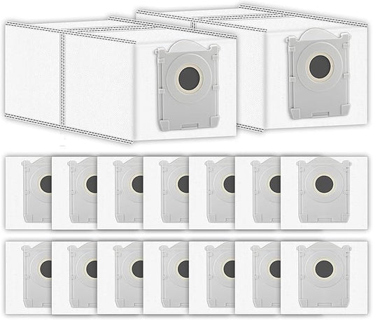 (16 Pack) X9 PRO OMNI Replacement Dust Bags for ECOVACS DEEBOT X9 PRO OMNI, T80 Omni, T50 PRO Omni, T50 MAX PRO Omni, X8 Pro Omni Robot Vacuum Bag, Activated Carbon Disposable Bags, Dust Bag