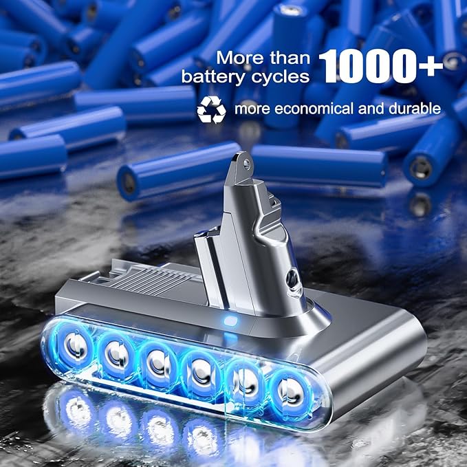 Bonacell 7000mAh 21.6V Replacement for Dyson V6 Battery Compatible with Dyson DC58 DC59 DC61 DC62 DC72 DC74 SV03 SV04 SV05 SV06 SV07 SV09 Series Cordless Vacuum Cleaner