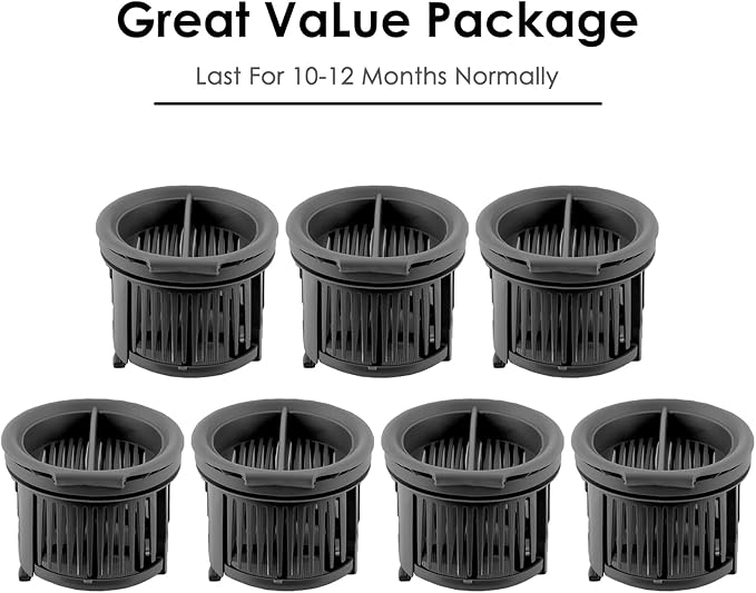 (7 Pack) H14 Pro Replacement HEPA Filters for Dreame H14 Pro, H14, H14 Dual Cordless Wet and Dry Vacuum Cleaner, Filters Accessories Kit, Vacuum Filters, Canister Filter, Upright Filter