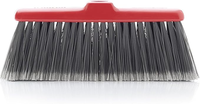 Fuller Brush Fiesta Broom Head Replacement – 10" Wide Broom Head with Split-End Bristles for Fine Dust and Crumb Pickup – Fits Adjustable Steel Handle (Sold Separately)