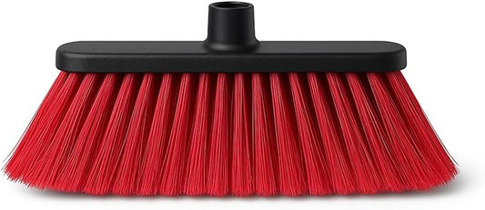 Healing Atlas Aria Red Pro Sweep Edition – 13” Wide Sweeping Surface – Heavy-Duty Magnetic Flagged Bristles – Universal Thread – Recycled PP – Deep Indoor/Outdoor Professional Sweeper (RED, ARIA)