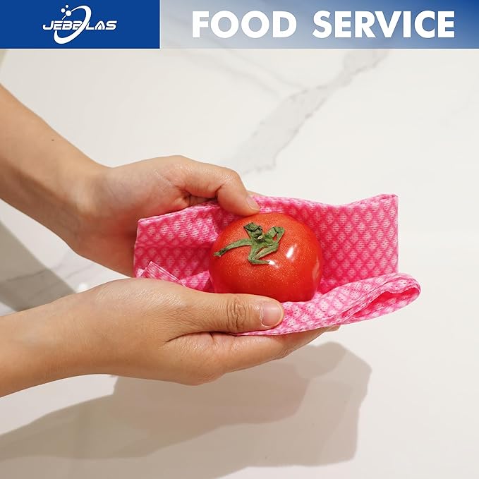 JEBBLAS Foodservice Cleaning Towel Reusable Paper Towels,Large Size Kitchen Cleaning Cloth All Purpose Dish Towels,50 Count, Foodservice Wipes