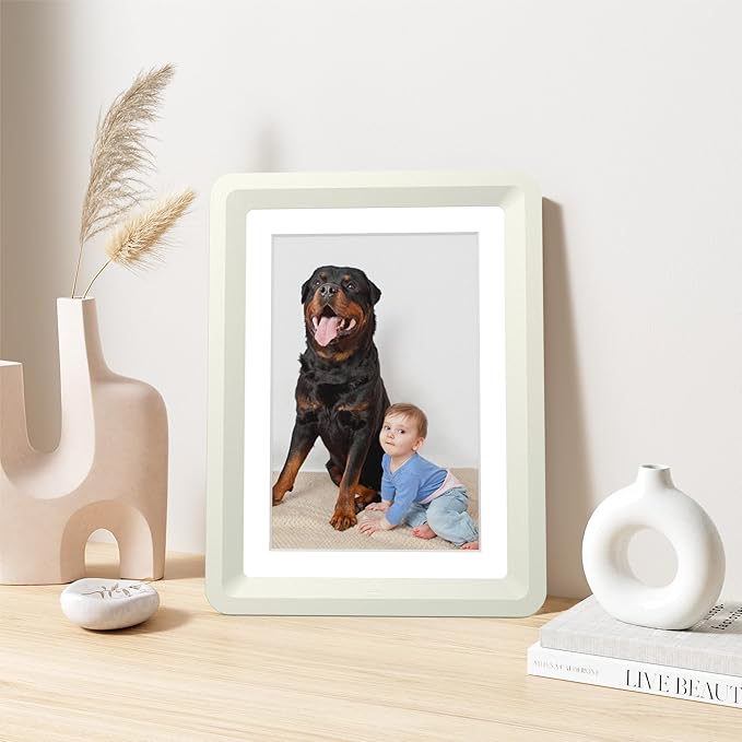 1-Pack 5x7 Picture Frame or 4x6 with Mat – Shatterproof Plastic Photo Frame for Family, Nursery, and Playroom, Wall & Tabletop Picture Frames for Home, Office, Safe & Lightweight Design in Cloud Gray