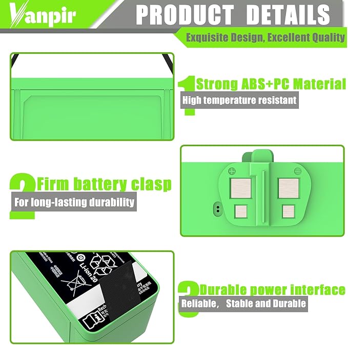 3300mAh Upgrade Replacement Battery for iRobot Roomba 500 600 700 800 900 Series 4376392 battery Compatible with Roomba 960 981 970 965 801 805 850 860 890 891 895 695 690 685 680 670 665 652 1800LI