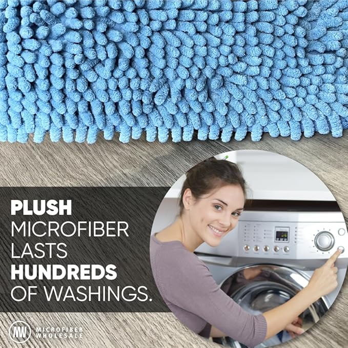 10" Dry & Wet Mucho Mop Pads - Compatible with Swiffer Wet Jet - Replacement Flat Mop Heads - Reusable & Washable Microfiber Mop Pads, 2 Pack