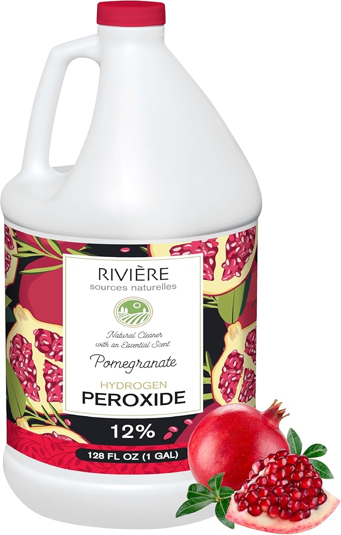 Rivière 12% Scented Hydrogen Peroxide Gallon, Pomegranate