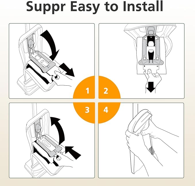 12 Packs Vacuum Bags for Oreck Type CC, Compatible with All Oreck XL Upright Vacuum Cleaner - Replaces Part # CCPK8DW
