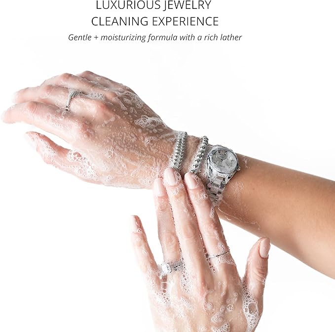 Shinery Jewelry Cleaning Set - Engagement Gift Bridal Shower Gift Wedding Gift, Jewelry Cleaner & Brush Set, for Her Mother's Day Hostess Gift