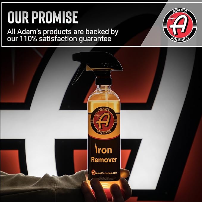 Adam's Iron Remover (16oz, 2 Pack) - Fallout & Iron Remover Spray for Car Detailing Removes Iron Particles in Auto Paint, Wheels, Motorcycle, RV & Boat - Use Before Clay Bar, Wax or Car Wash