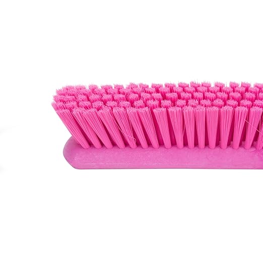 SPARTA Handheld Soft Counter Brush 8 Inch Bristle Span, Multi-Use Dust Brush with 5 Inch Handle for Tables, Countertops, and Delicate Surfaces, Polyester, Pink