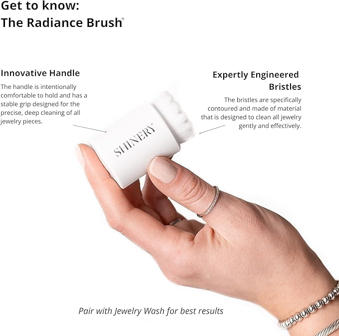 Shinery Radiance Brush - Jewelry Cleaning Brush & Watch Cleaning Brush, Professional Precision Tool for Fine Jewelry & Luxury Watches