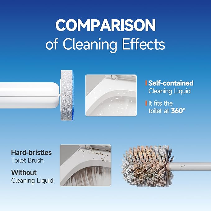 CTIME - 36 Replacement Toilet Brush Heads, Suitable for Bathrooms and Toilets