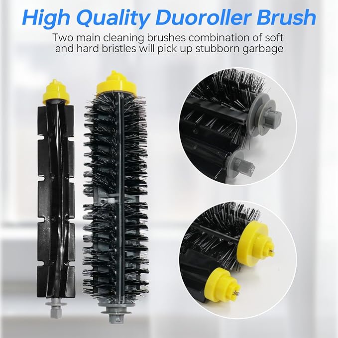 BEBEMOR Replacement Accessories Kit for iRobot Authentic Replacement Parts all Roomba 600 series, 614, 675, 692, 694 & 500 Series 595 585 564-6 Filter, 6 Side Brush, 3 Bristle and Beater Brush Set