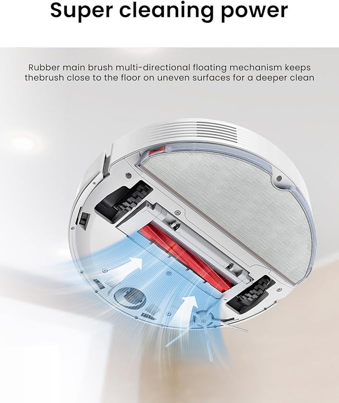 Rrochio Rubber Main Brush for Roborock Q Revo Series,S7 Max Ultra,S7,S7+,S7 MaxV,S7 MaxV Plus,S7 MaxV Ultra,Q7 Max,Q7 Max+,Q5,Q5+,QV35A Robot Vacuum,Replacement Part Rubber Main Roller Brush